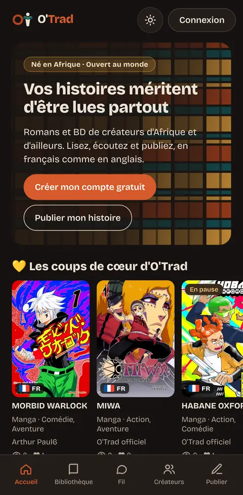 L'accueil en mode nuit